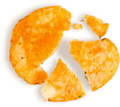 We Take Regular, Delicious Potato Chips, And Then We - Potato Chip (591x480), Png Download