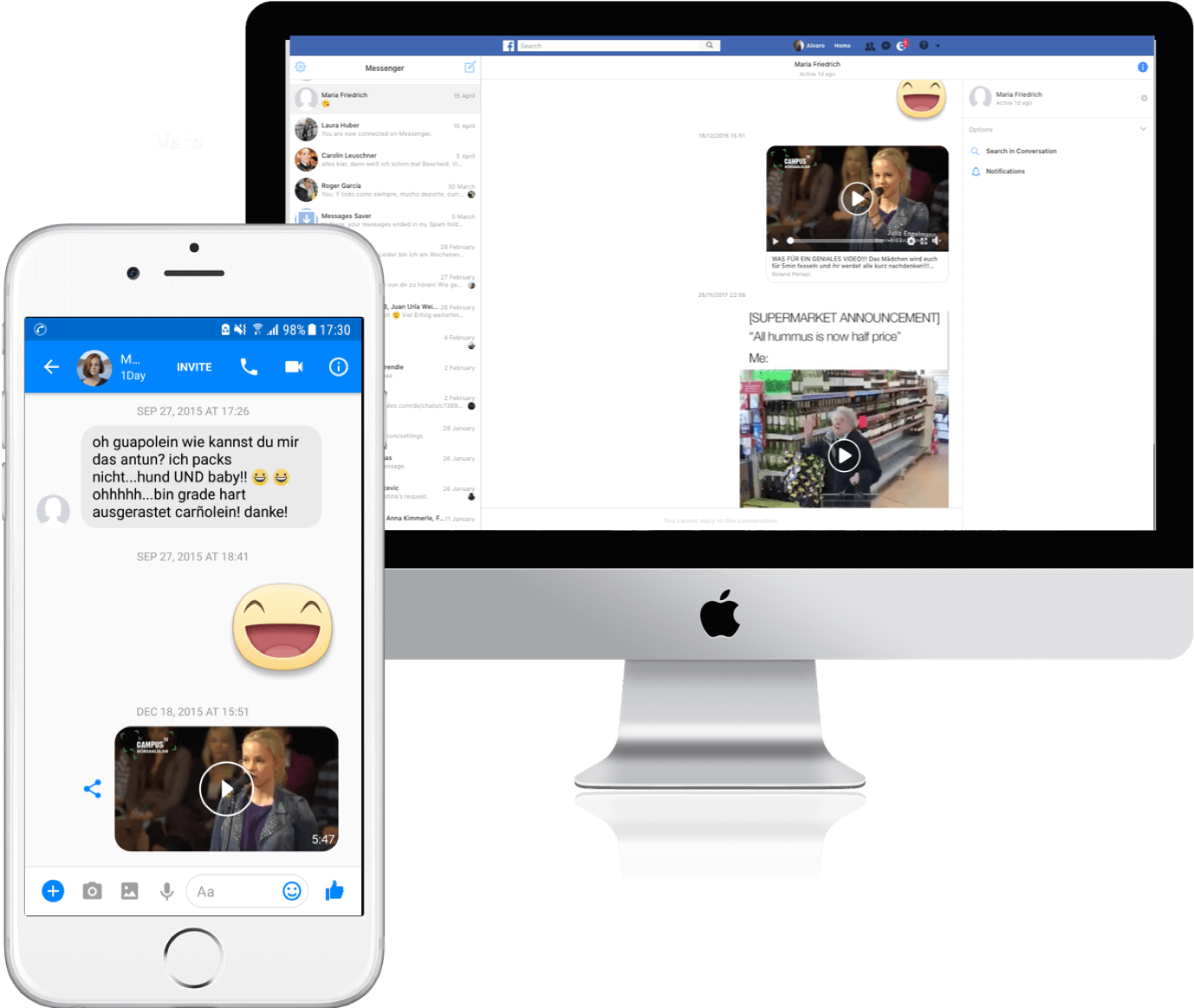 Download Facebook Messenger Chat History - Mockup De Chat De Fb (1441x1272), Png Download