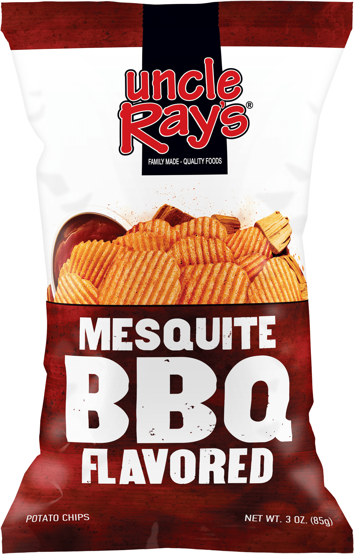 Discover More - Uncle Rays Barbecue Stickered Potato Chip - 4.5 Oz. (1291x1973), Png Download