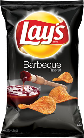 Lay's® Potato Chips - Barbecue Chips (334x483), Png Download