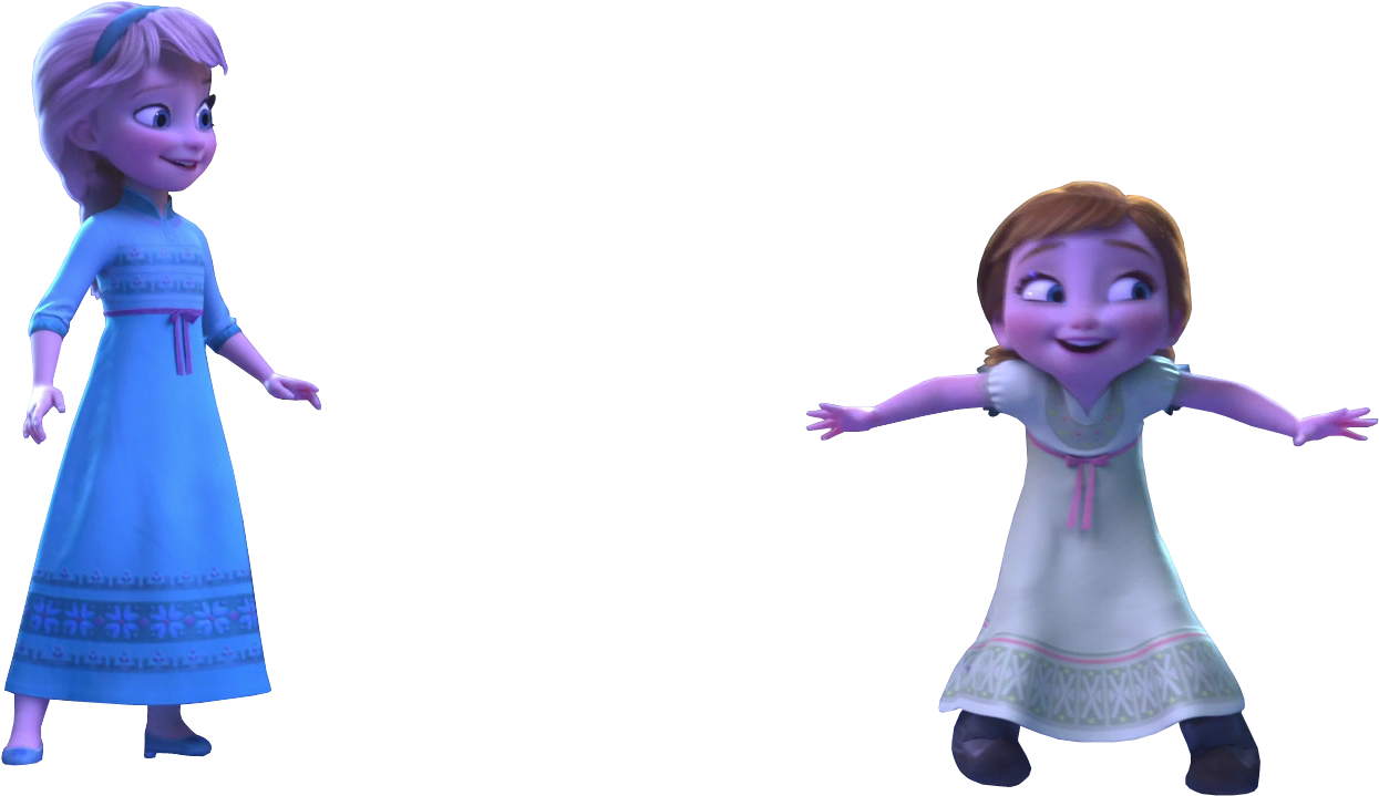 Image Transparent Library And Anna Vector By Simmeh - Frozen Little Elsa Png (1301x761), Png Download