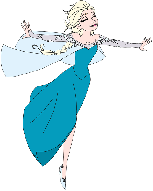 Elsa Skating - Elsa Skating Png (517x644), Png Download
