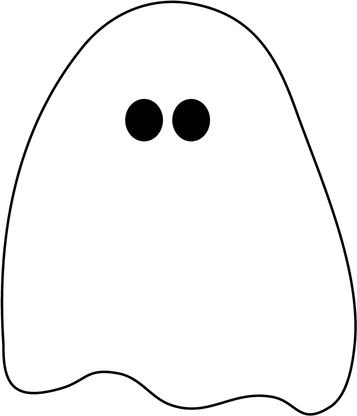 28 Collection Of Halloween Ghost Clipart For Kids - Cute Ghost Transparent Background (760x866), Png Download
