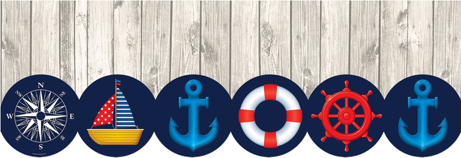 Mobile Gallery - Teacher Created Resources Nautical Big Big Border (900x900), Png Download