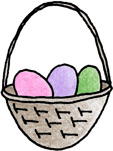 A Perfect World - Easter Basket Clip Art (400x525), Png Download