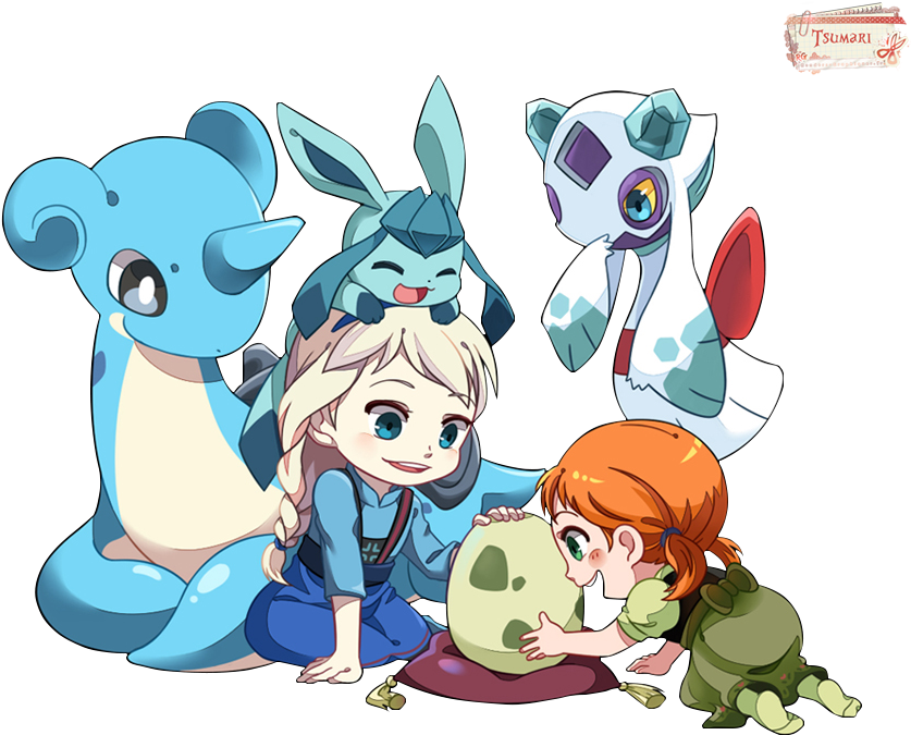 Chibi Anna From Frozen - Elsa Frozen Pokemon (887x709), Png Download