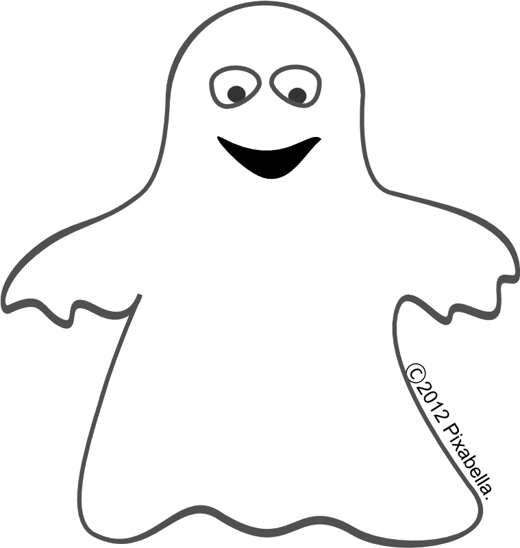 28 Collection Of Clipart Halloween Ghost - Halloween Ghost Cut Outs (760x810), Png Download