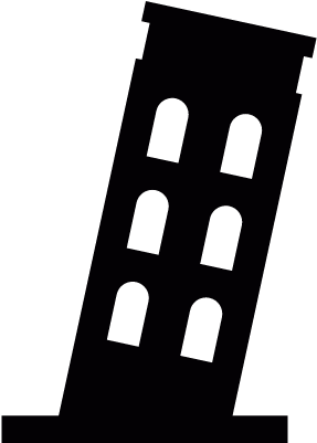 Leaning Tower Of Pisa Vector - Leaning Tower Of Pisa Icon (400x400), Png Download