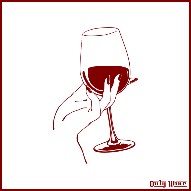 Red Wine Wine Glass Wine Tasting - Lady With Wine Glass (750x750), Png Download