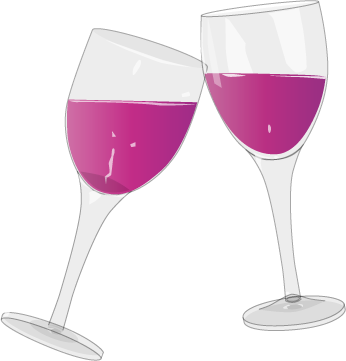 Wine Glass Birthday Wine Clipart Kid - Wine Glass Clipart Gif (346x361), Png Download