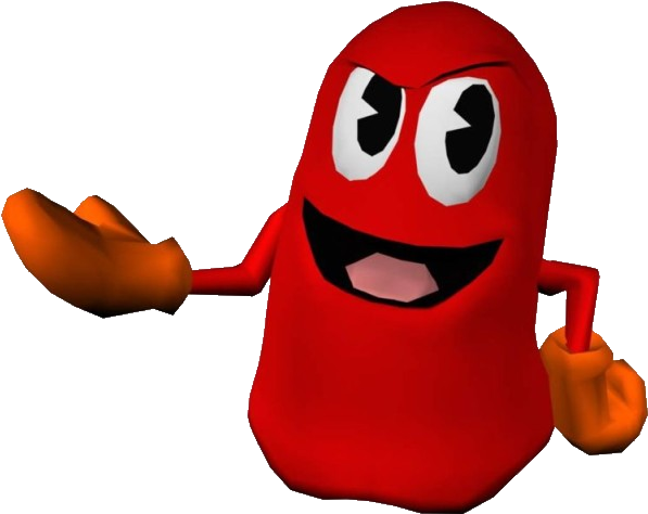 Red Pacman Ghost - Pac Man World 2 Ghost (607x482), Png Download