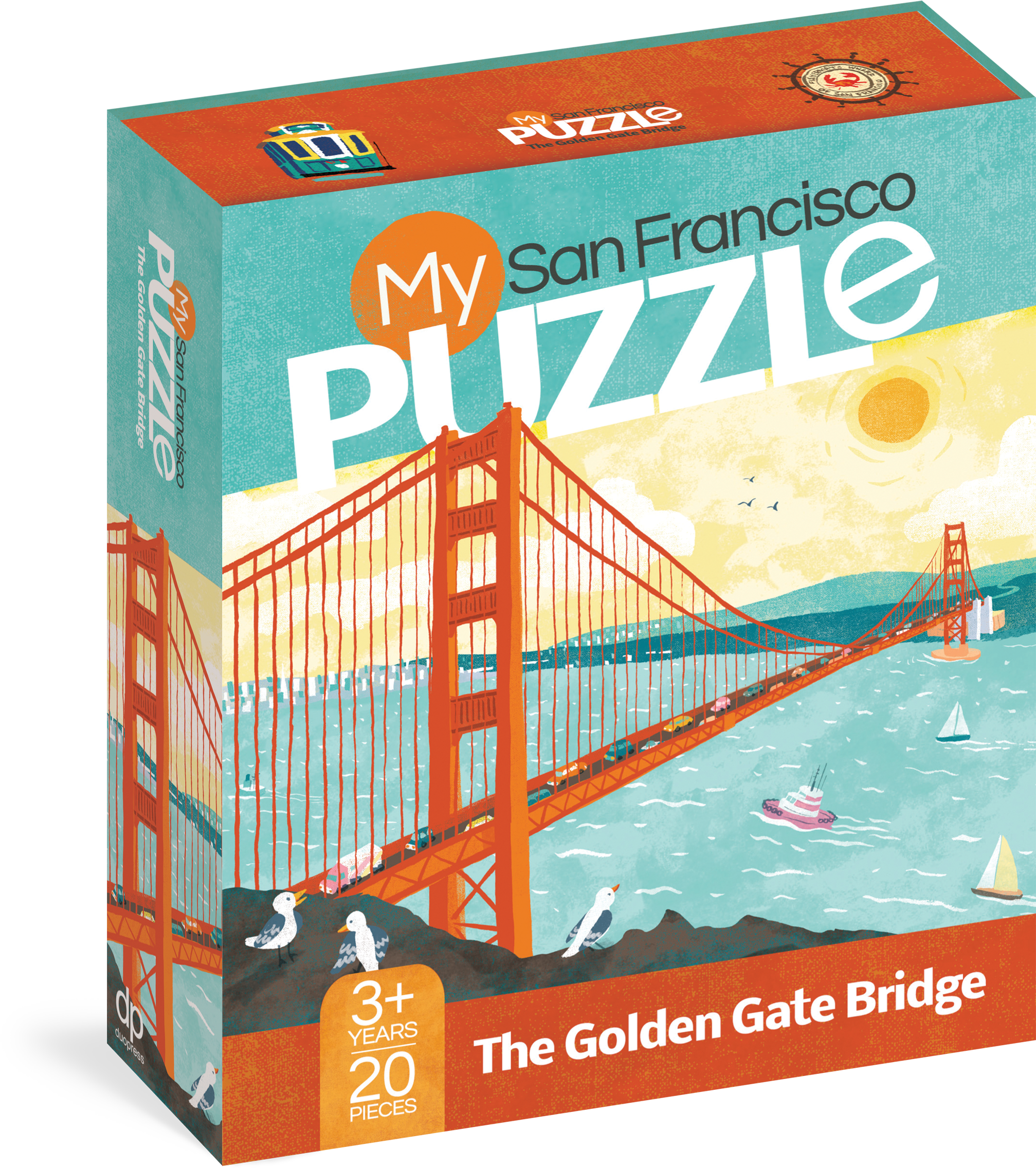 My San Francisco Puzzle - My San Francisco Puzzle: The Golden Gate Bridge: 20 (2175x2400), Png Download