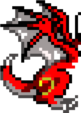 Red Fire Dragon - Cartoon (300x470), Png Download