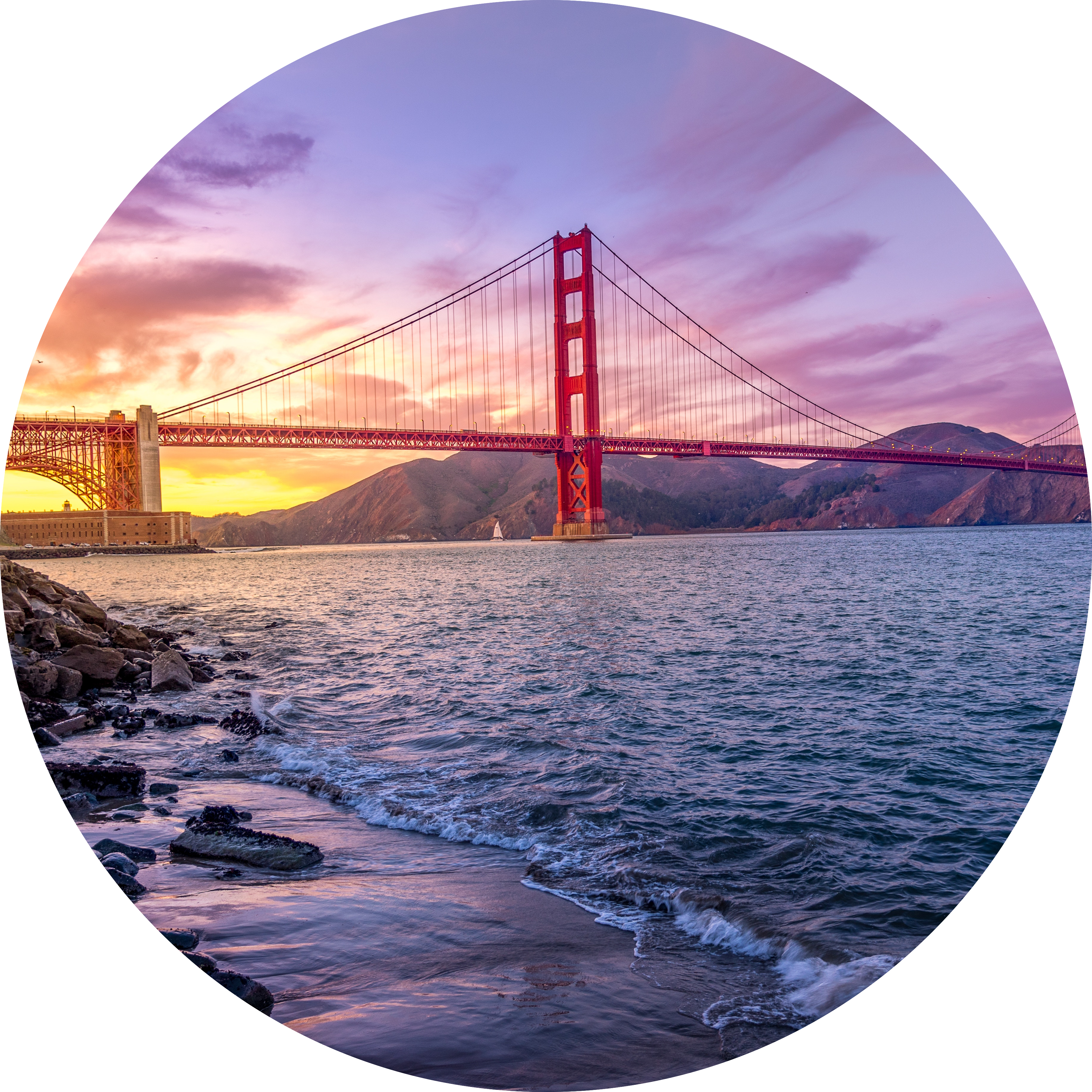 Golden Gate Bridge (3674x3674), Png Download