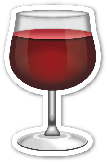 Emoticons│emoticones - - Copa De Vino Emoji (349x533), Png Download