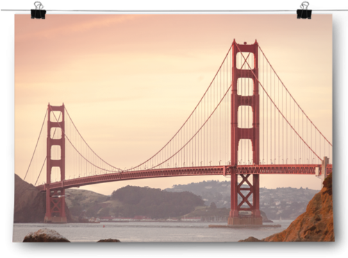 Golden Gate Bridge View - Golden Gate Bridge Trade (500x500), Png Download