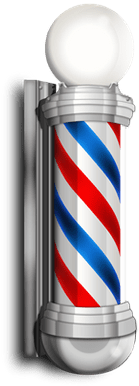 Barber Pole Sign - Caramelo Barber Shop Png (400x400), Png Download
