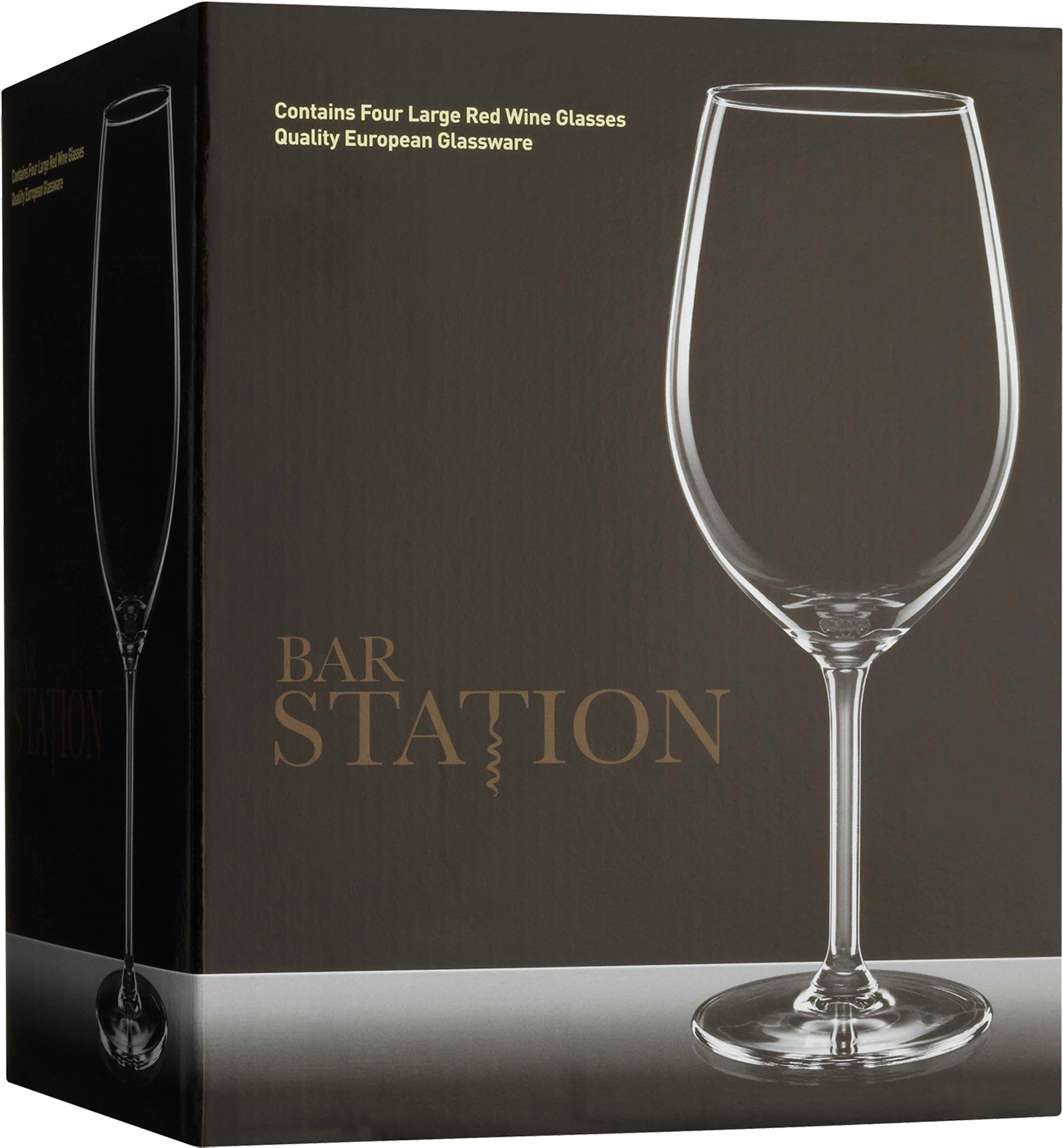 Bar Station Large Red Wine Glasses 4 Pack (1600x2000), Png Download