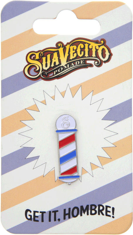 Barber Pole Enamel Pin Packaging - Suavecito Firme Hold Unscented Pomade 113g (1000x800), Png Download