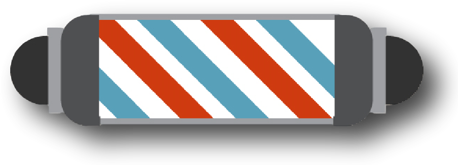 Antique 19th Century Barber Pole, Currently For Sale - Orange (980x343), Png Download