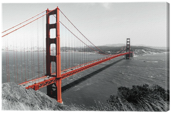 Golden Gate Bridge Illustration Png Download - Ambesonne Apartment Decor Collection, Golden Gate Bridge (400x400), Png Download