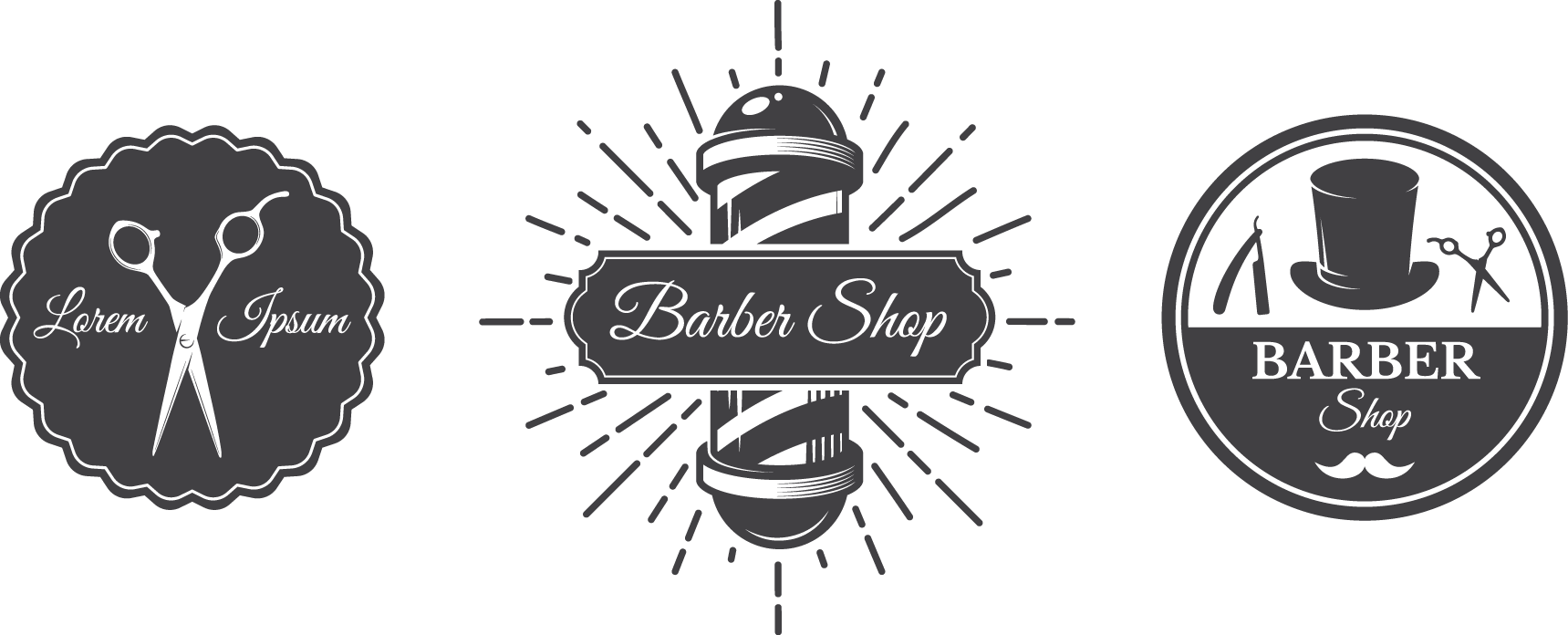 Download Barbers Pole Logo Barber Png Barber Logo Png Image With No Background Pngkey Com