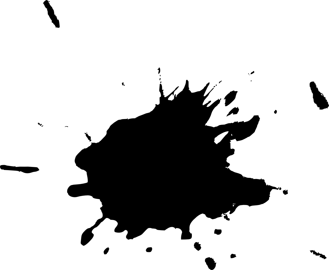 20 Black Paint Splatters Vol - Information (1113x914), Png Download
