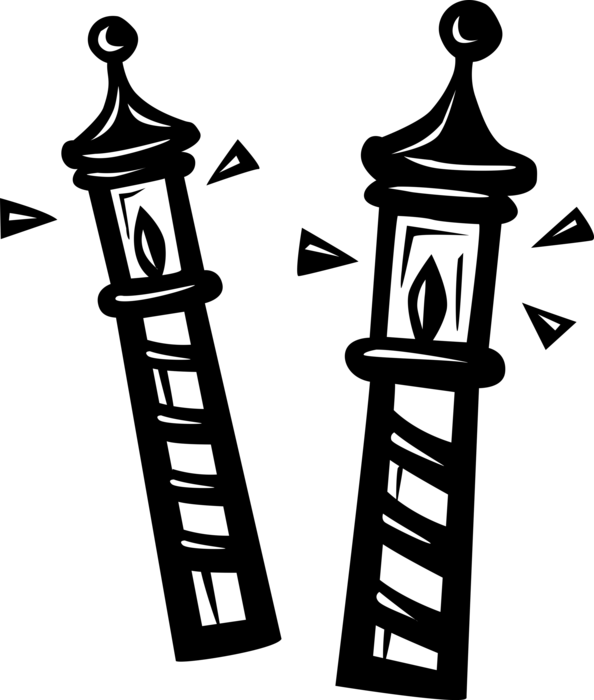 Vector Illustration Of Venetian Gondola Striped Barber's - Stock (594x700), Png Download