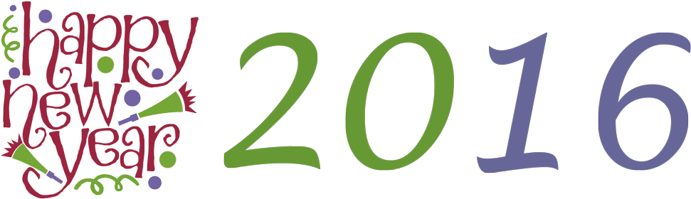 Happy New Year - Clipart Nouvel An 2016 (1000x300), Png Download