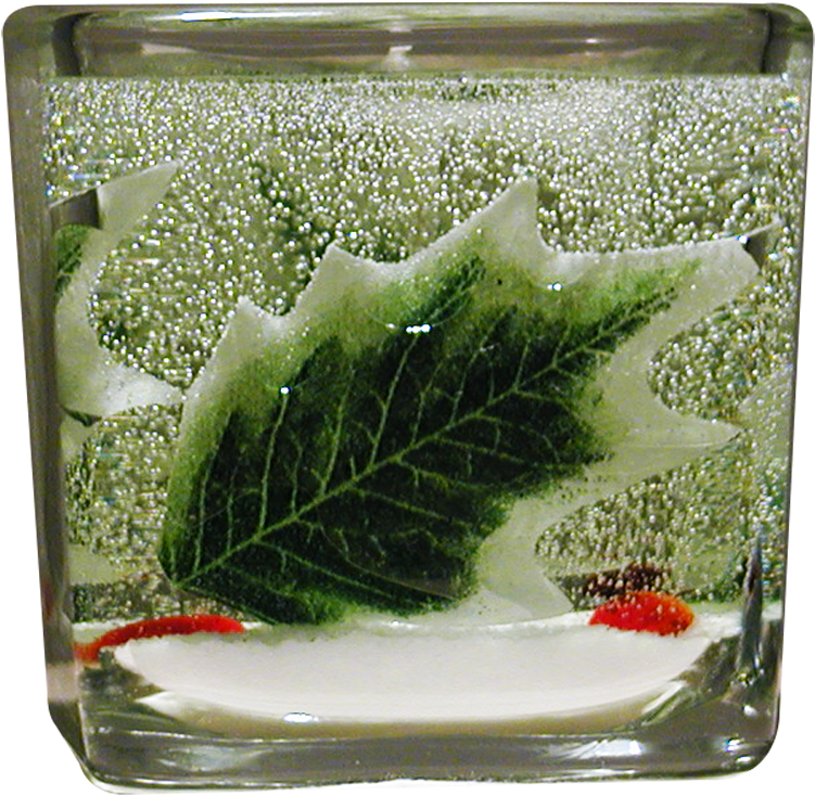 Christmas Candle With Holly Leaves Is A Forever Candle - Candle (800x1000), Png Download
