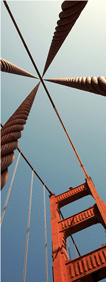 Golden Gate Bridge Door Mural Buildings & Landmarks - American Composers (576x576), Png Download