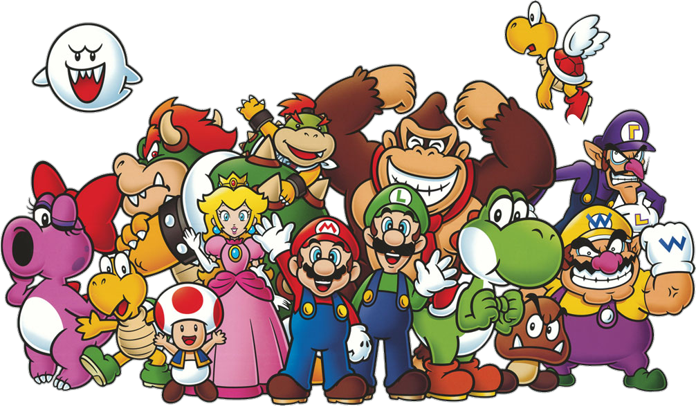 Nintendo Characters Png File - Super Mario (640x362), Png Download