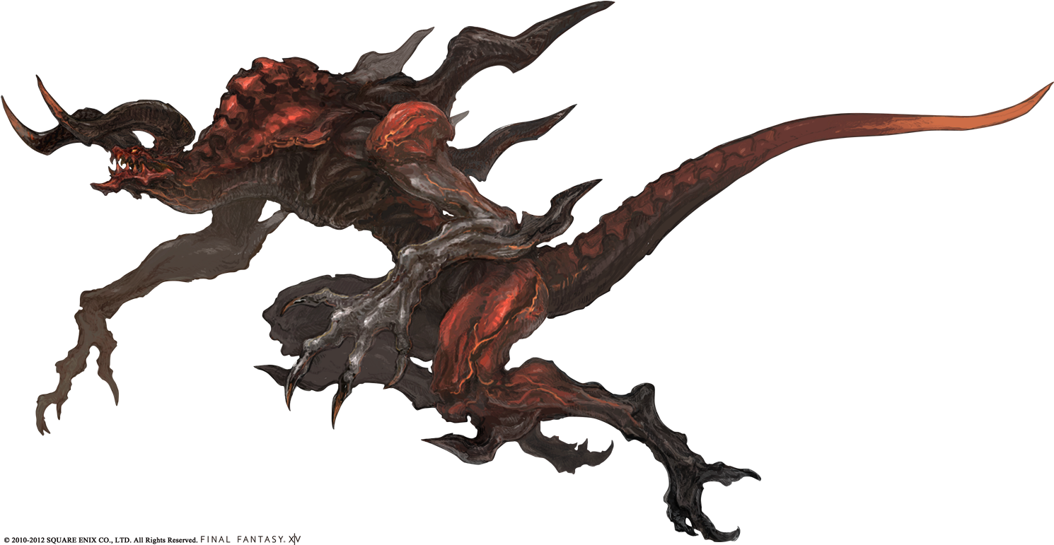 Http - //www - Finalfantasy - Net/wp-conte2/09/ifrit - Final Fantasy Creature Art (1500x783), Png Download