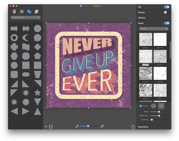 Stamped Type - Eye Shadow (610x480), Png Download