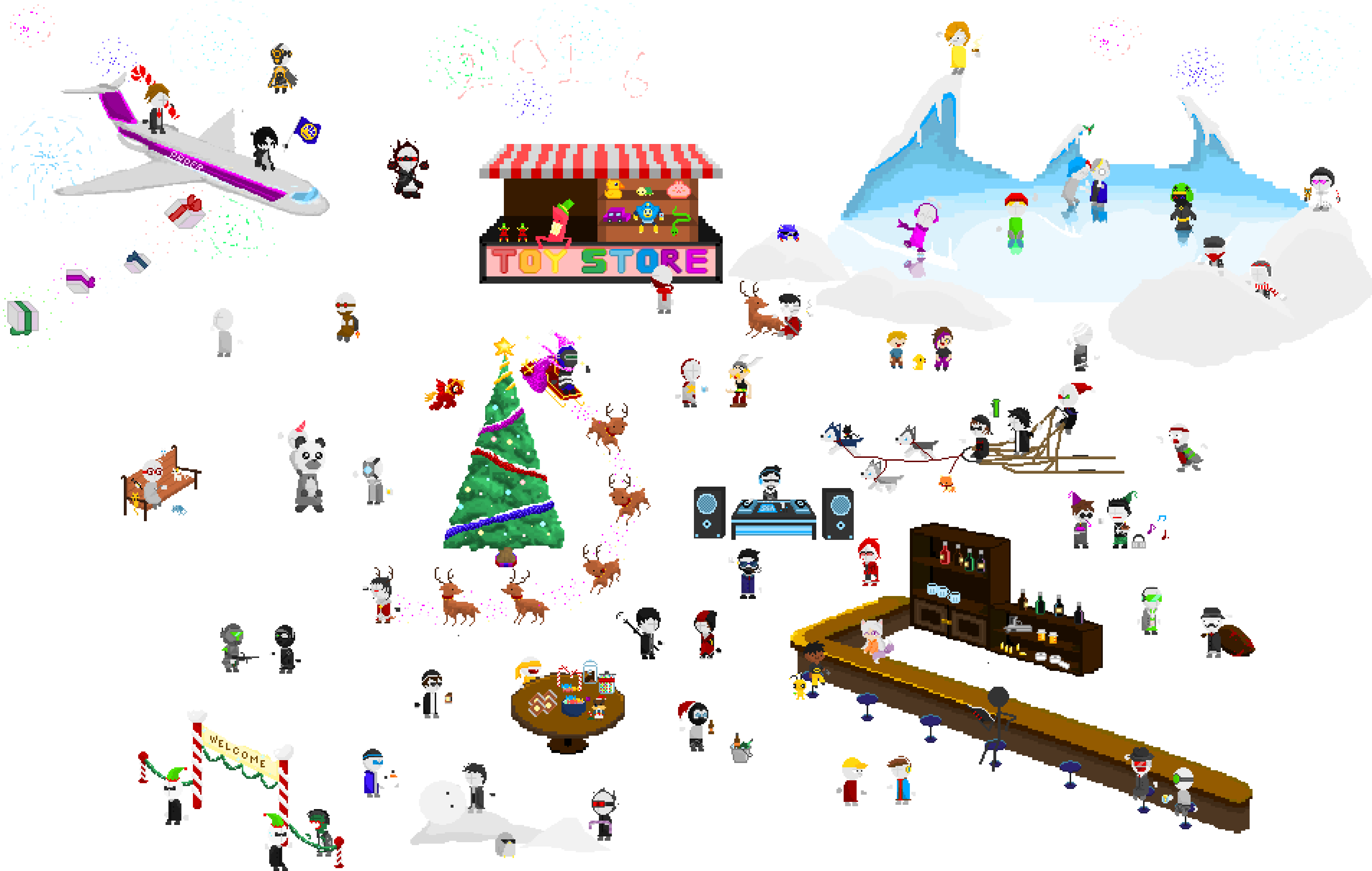 Happy Late New Year 2016 - Winter Sport (3812x2420), Png Download