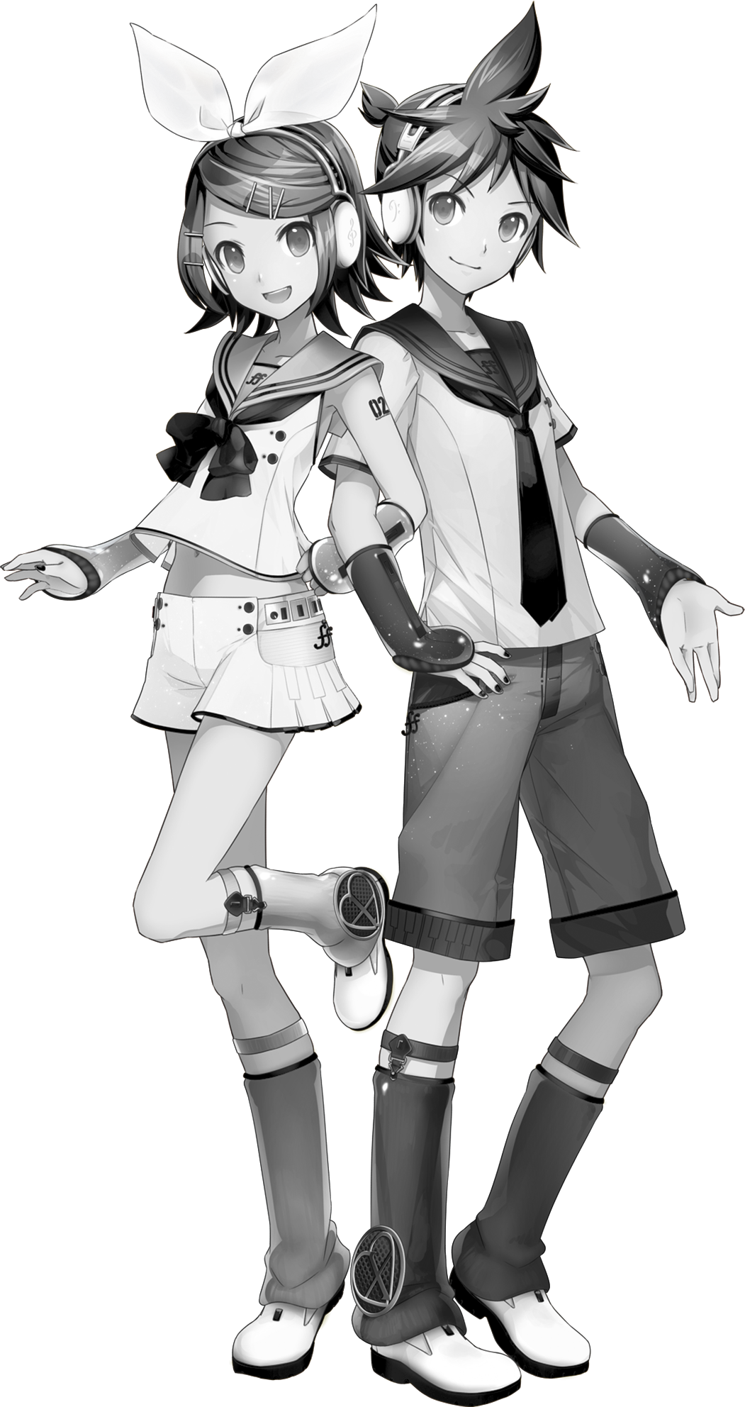 Dark Rin And Len - Kagamine Len V4x Hd (1051x1984), Png Download