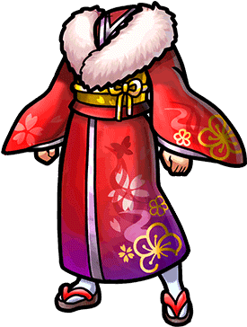 Gear-red New Year's Kimono Render - Unison League Kimono (380x380), Png Download