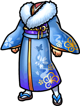 Gear-blue New Year's Kimono Render - Kimono (380x380), Png Download