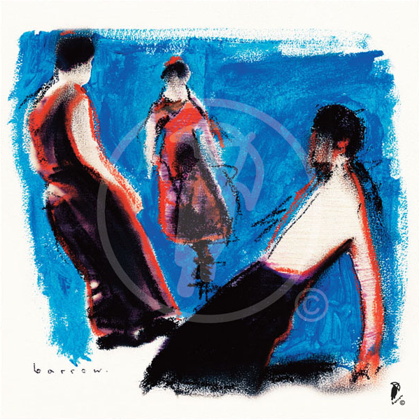 Blue Dancer - Painting (800x800), Png Download