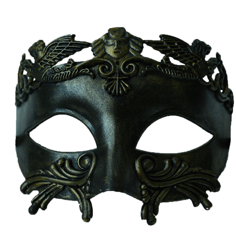 Roman Gladiator Masquerade Face Mask - Mask (500x500), Png Download
