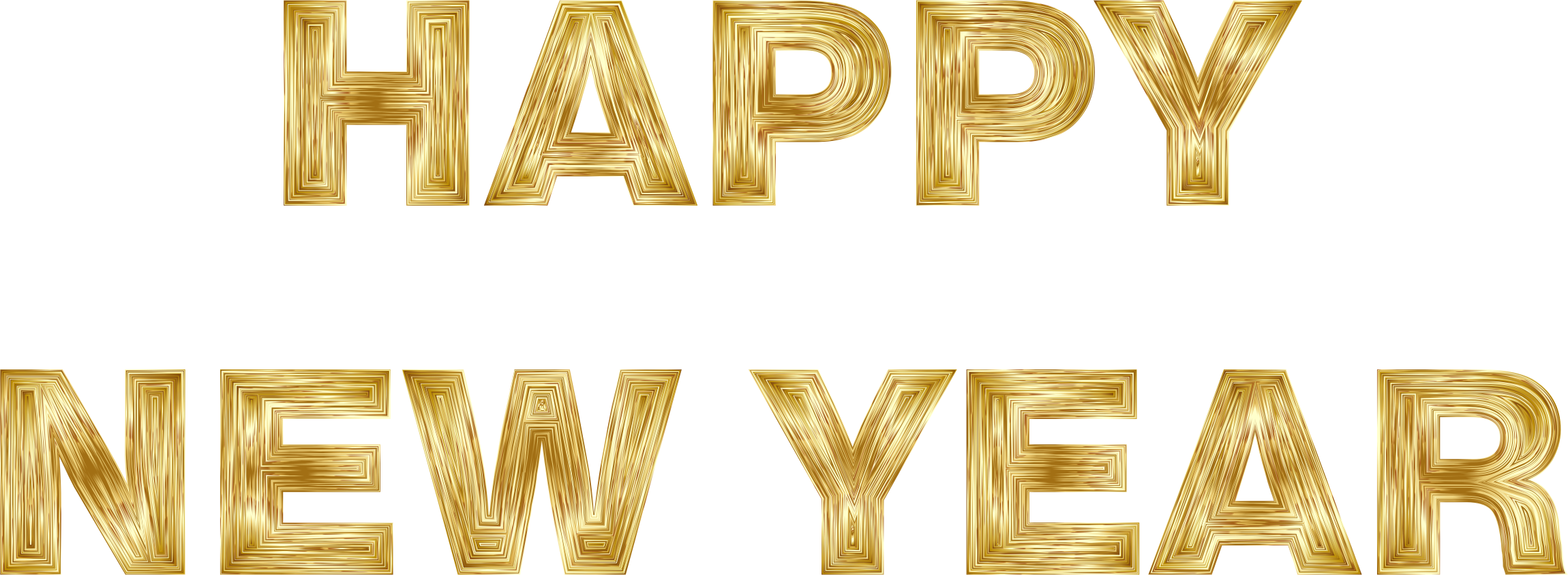 Happy Year Big Image - Png Happy New Year (2300x844), Png Download
