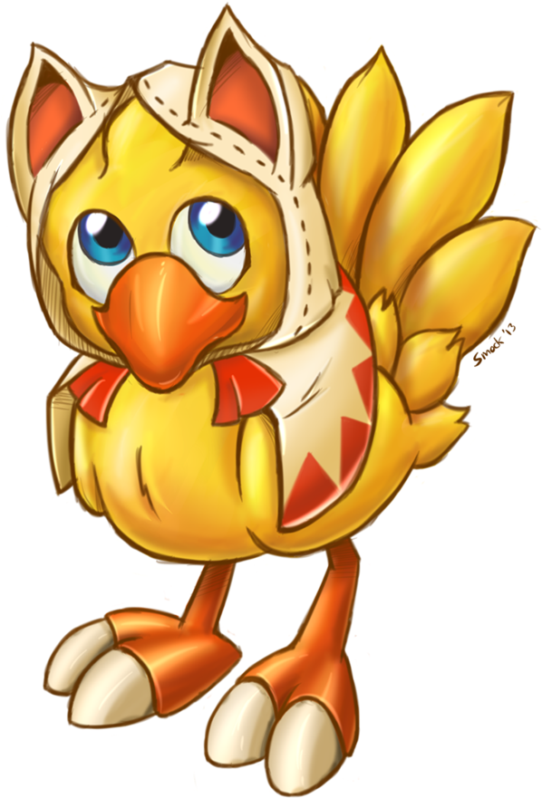 White Mage By Smockhobbes On Deviantart - Chocobo White Mage (600x888), Png Download