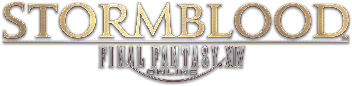 Final Fantasy Xiv - Final Fantasy Xiv Stormblood Logo (1280x360), Png Download