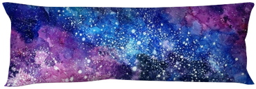 Space Hand Painted Watercolor Background - Cushion (400x400), Png Download