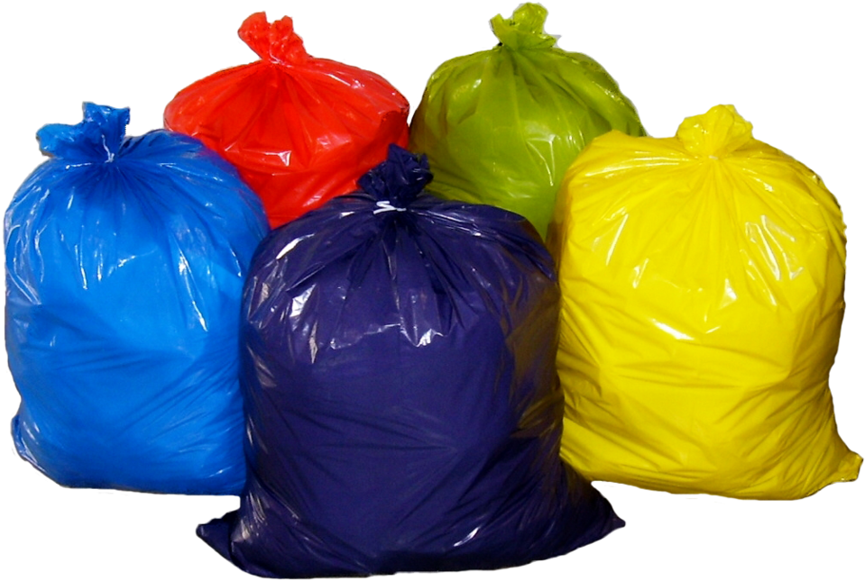 Garbage Bag Png - Colored Trash Bags 39 Gallon (1000x690), Png Download