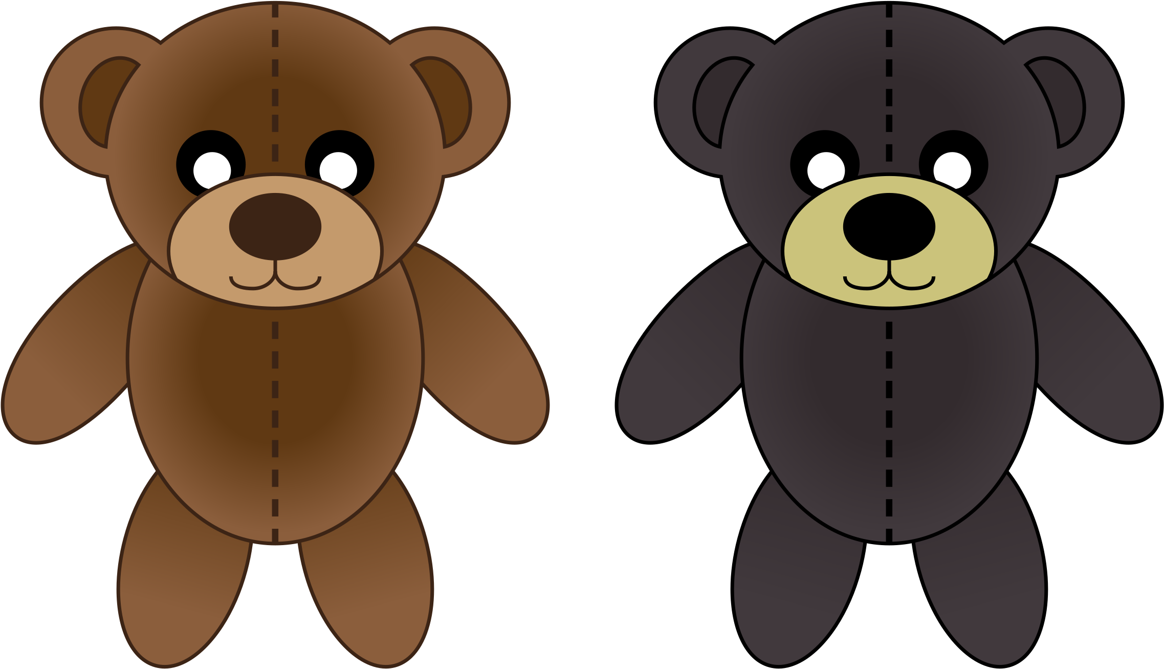 This Free Icons Png Design Of Plush Bears (2400x1482), Png Download