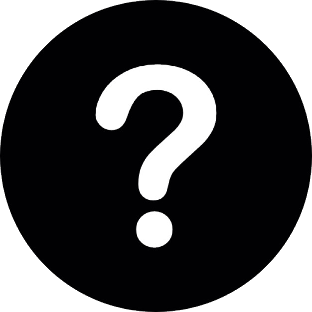 White Question Mark On A Black Circular Background - Warren Street Tube Station (626x626), Png Download