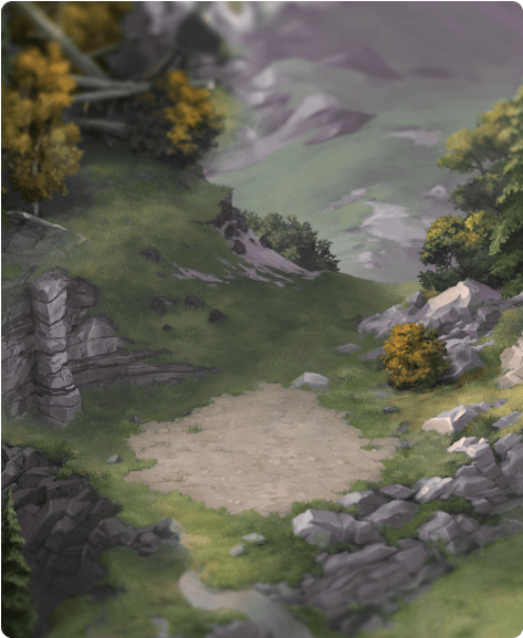 Town - Mountain River (522x636), Png Download