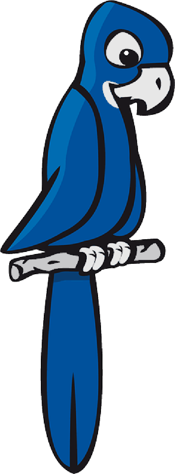 Mb Image/png - Blue Parrot Clipart (800x1600), Png Download