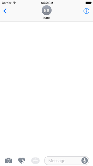Accessing Imessage Apps - Imessage White Background (800x534), Png Download